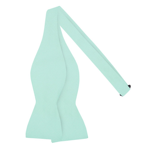 Men's Tone on Tone Metallic Self-Tie Bow Tie - Aqua