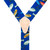 Perry Suspenders - Rear View - Mixed Fish on Blue