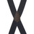 NAVY 2-Inch Wide Pin Clip Suspenders - Rear View