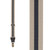 Striped Y-Back Clip Suspenders in Tan/Navy - Front View
