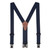 Perry Suspenders - Full View - Navy Blue 1.5-Inch Elastic