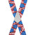 American Flag Suspenders - Rear View