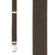 1 Inch Wide Clip Suspenders in Brown - Front View