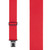 Perry Suspenders - Front View - Red 2-Inch Wide Elastic