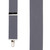 1.5 Inch Wide Clip Suspenders in Dark Grey - Front View