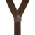 Rear View - 1.5 Inch Wide Button Suspenders - BROWN