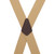 Logger Clip Suspenders - 2 Inch Wide TAN - Rear View