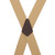 Logger Clip Suspenders - 2 Inch Wide TAN - Rear View