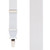 1.25 Inch Wide Y-Back Clip Suspenders in White - Front View