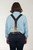 Model wearing Perry suspenders
