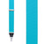 Grosgrain Clip Suspenders - Turquoise Front View