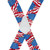 American Flag Suspenders - Rear View