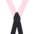 Grosgrain Clip Suspenders - Light Pink Rear View