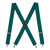 1.5 Inch Wide Suspenders in Green - Full View