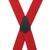 Logger Button Suspenders - 2 Inch Wide RED