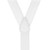 Oxford Cloth Suspenders in White - Rear View