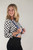 Model Wearing 3/4 Inch Wide Thin Suspenders - POWDER BLUE (Satin) - Side View