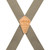 Perry Side Clip Suspenders in Tan - Rear View