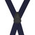 Navy Jacquard Checkered Suspenders - Clip - Rear View