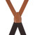 All Leather Suspenders in Tan - Rear View