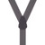 Rear View - 1.5 Inch Wide Button Suspenders - DARK GREY