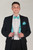 1.5 Inch Wide Button Suspenders - AQUA BLUE