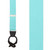 1.5 Inch Wide Button Suspenders in Tiffany - Front View