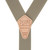 Perry Suspenders - Rear View - Tan 2-Inch Wide Elastic