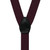 1-Inch Clip Suspenders in Eggplant - Rear View