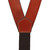 12 Gauge Western All Leather Suspenders - Rear View