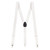 1-Inch Wide Suspenders in Ivory - Full View