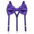 Bow Tie and Suspenders Set in Purple