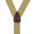 Rear View - 1.5 Inch Wide Button Suspenders - TAN