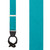 1.5 Inch Wide Button Suspenders  in Teal - Front View