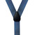 French Satin Suspenders - 1.38 Inch Wide Button in Navy - Rear View