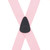 1.5 Inch Wide Clip Suspenders in Light Pink - Rear View