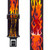 Orange Flames Suspenders - 2 Inch Wide Clip