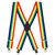 Classic Suspenders - Full View - Rainbow Stripe