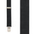 Pin Clip Suspenders in Black - Front View