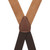 Suede Drop Clip Suspenders - Rear View