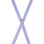 3/4 Inch Skinny Suspenders in Light Purple - Rear View