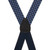 Rear View - Navy Jacquard Tacoma Suspenders - Drop Clip