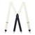 Grosgrain Clip Suspenders - Ivory Full View