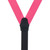 Grosgrain Button Suspenders - Dark Pink Rear View