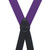 Grosgrain Clip Suspenders in Dark Purple - Rear View