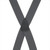 Rear View - 1.5 Inch Wide Construction Clip Suspenders - DARK GREY