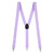 1-Inch Wide Finger Clip Suspenders in Lavender - Full View