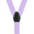 1-Inch Wide Finger Clip Suspenders in Lavender - Rear View