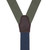 Olive Green Oxford Cloth Button Suspenders - Rear View