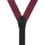 Grosgrain Button Suspenders in Burgundy - Rear View